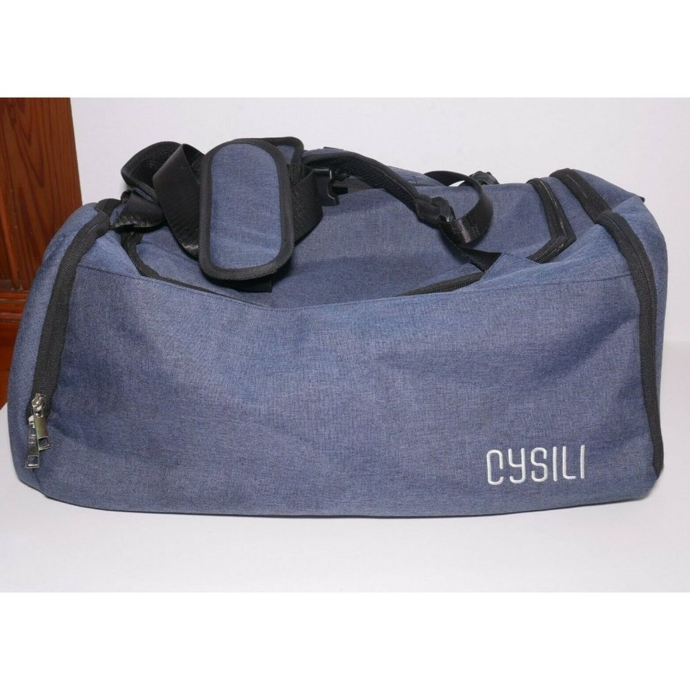 CySILI Sports Duffle Bag with Shoes Compartment and Wet Pocket